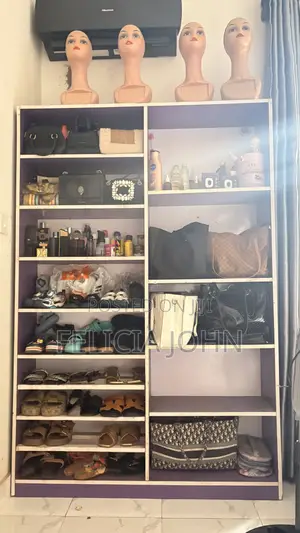 Neatly Used Bags and Shoe Rack