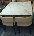 4 Seater Marble Dining Set - 2