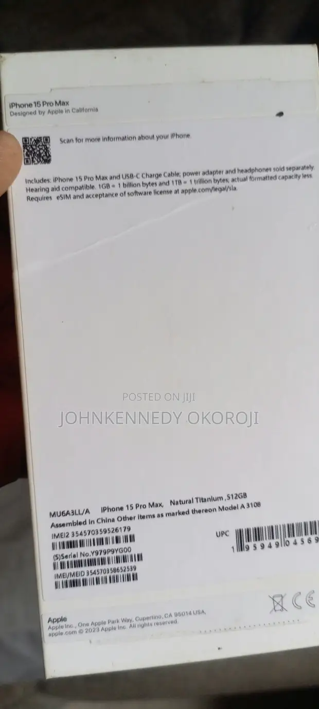 Apple iPhone 15 Pro Max 512GB Silver (Used) - 1