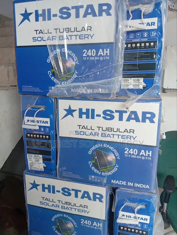 Hi Star 240Ah 12V Tubular Battery - 1