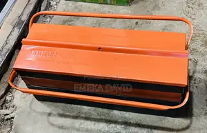 Orange 5-Compartment Cantilever Metal Tool Box