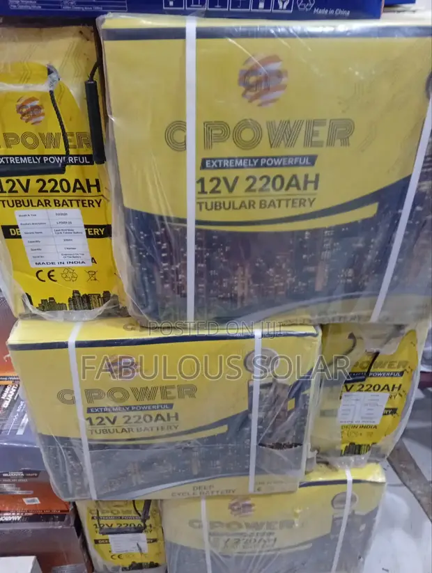 Brand New 220ah 12v Gpower Solar Tubular Battery - 1