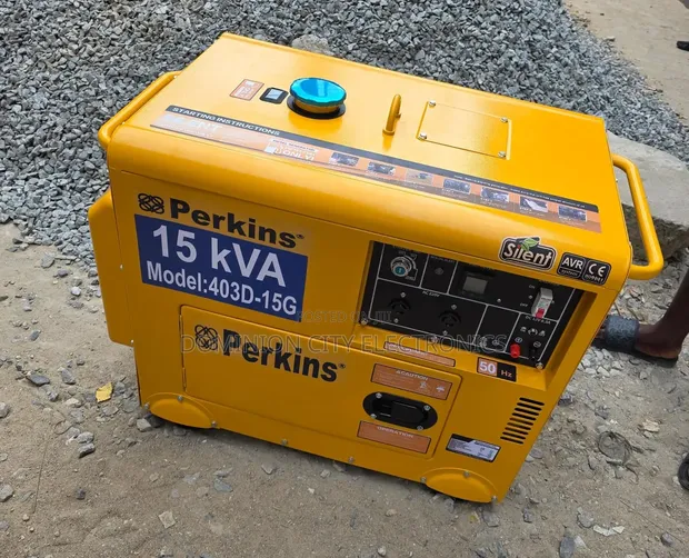 15kva Perkins Diesel Soundproof Generator (Brand New) - 1