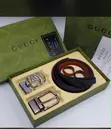 Luxury Gucci & Burberry Leather Belts tare da Pendants 2 masu Canzawa - 2