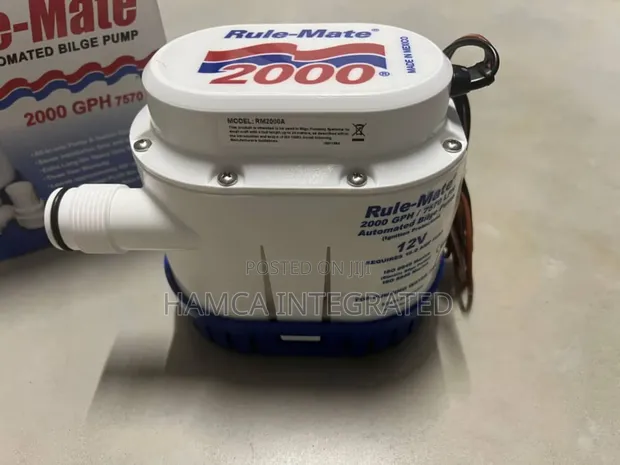 Jabsco Rule Mate Bilge Pump 2000GPH 12V Automatic - 1