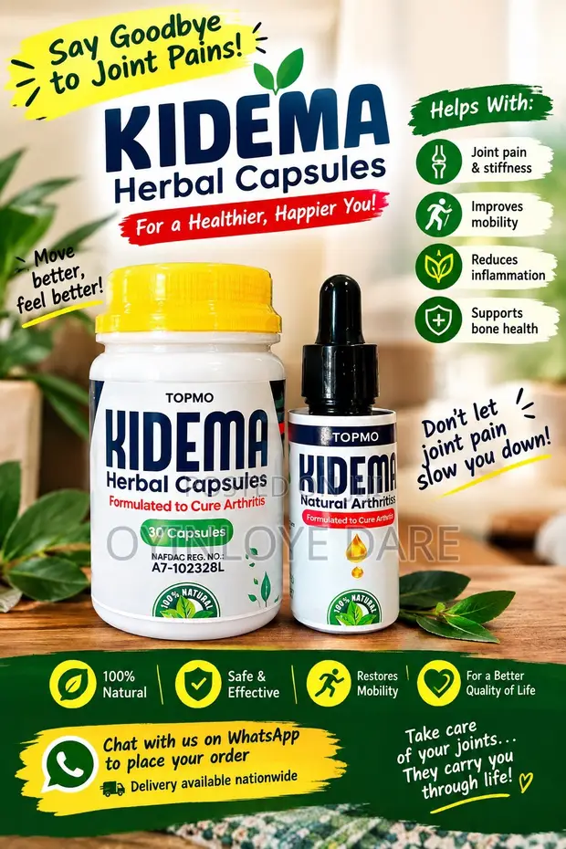 Kidema Herbal Kapsul da Mai don Kulawar Ƙashi - 1