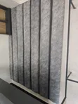 Padded Grey Fluted Wall Panel - 3