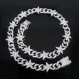 Iced Out Plain Cuban Link Chains - Zinari/Azurfa - 2