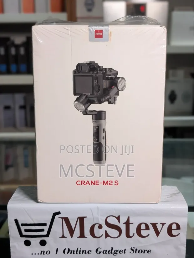 Zhiyun Crane M2S 3-Axis Gimbal ga Kamera, GoPro, Wayar Hannu - 1