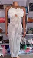 Kayan Bikin Aure Na Farin Cotton Mai Tsada - 1