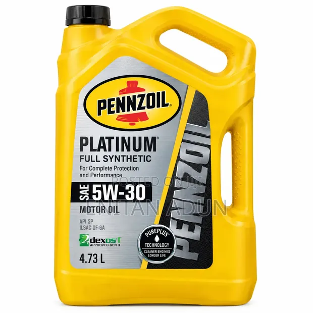Pennzoil Platinum SAE 5W-30 Full Synthetic Motor Oil - 4.73L - 1
