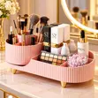 360° Rotating Makeup & Skincare Organizer - Pink - 1