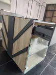 Interior Woodworks Glass Table with Drawers - 4
