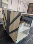 Interior Woodworks Glass Table with Drawers - 5