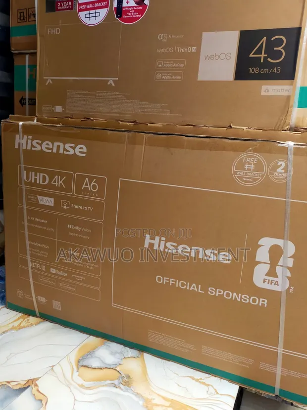 Hisense 55-inch 4K Smart TV (A6 Series) - 1