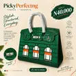 Green Architectural Structured Handbag - 1