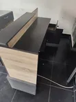 SK Reception Desk - Gray Square Table - 2
