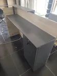 SK Reception Desk - Gray Square Table - 4