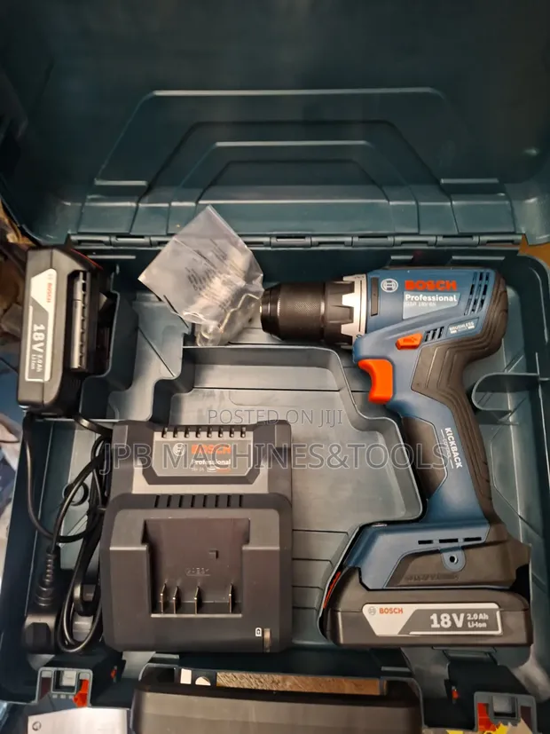 Bosch GSR 18V-65 Cordless Drill with Batteries & Charger - 1