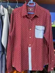 Maza Red Polka Dot Casual Shirt - 2