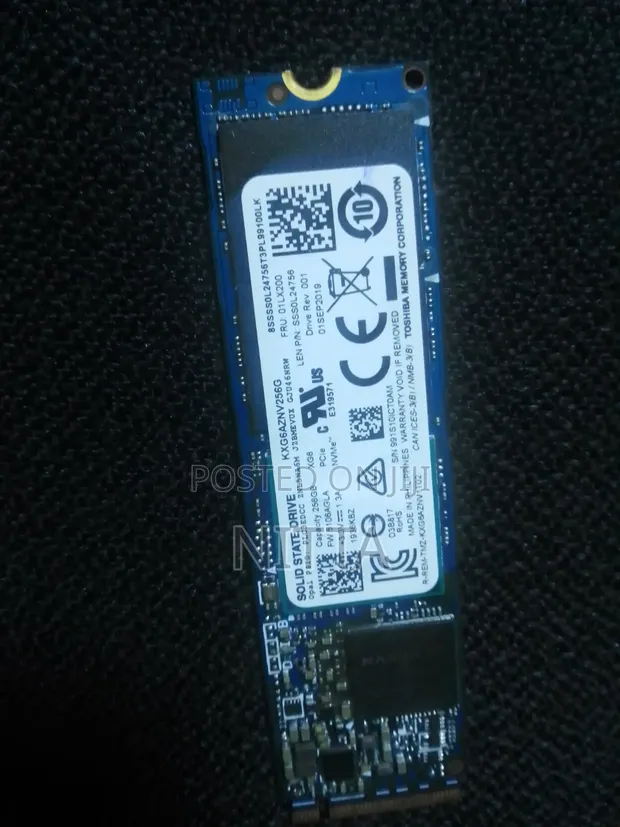 256GB Toshiba M.2 NVMe SSD - 1