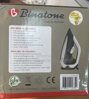 Binatone 1300W Non-Stick Dry Iron
