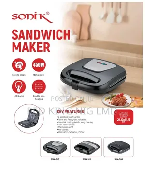 Sonik Sandwich Maker - Brand New