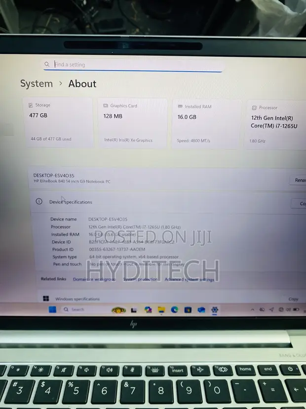 HP EliteBook 840 G9 Laptop - 16GB RAM, 512GB SSD, Core i7 - 1