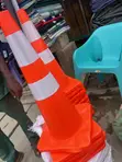 Orange Plastic Traffic Safety Cones - 2