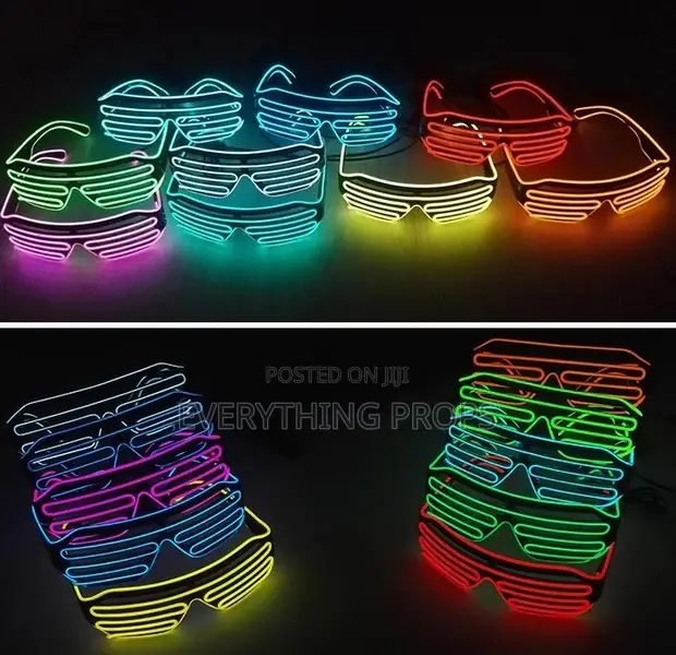 LED Shutter Glasses - Flashing Party Glasses - 1
