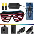 LED Shutter Glasses - Flashing Party Glasses - 3