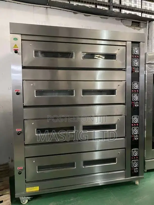 4 Deck 16 Tray Gas Deck Oven - Commercial Bakery - 1