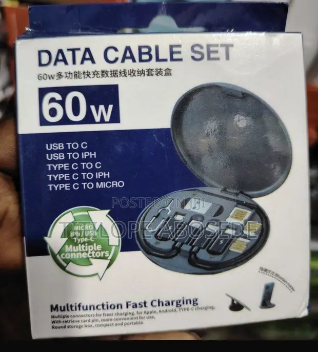 Multifunction Fast Charging Data Cable Set - 1