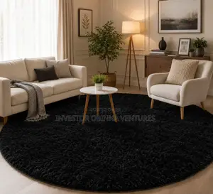 New Modern Living Room Shaggy Center Rug - VIP Turkey