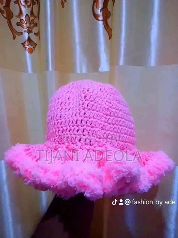 Crochet Ruffle Hat - 1