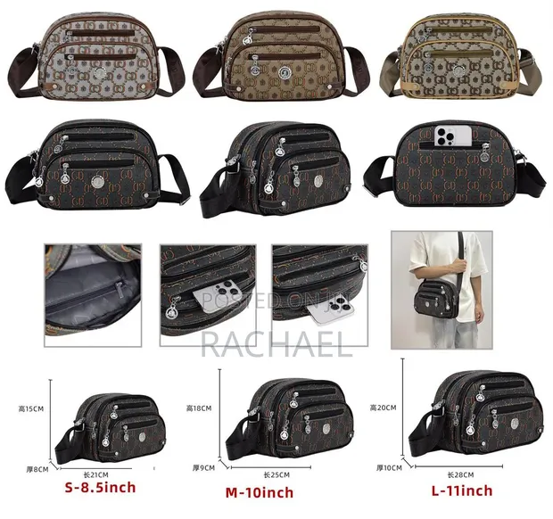 Quality Multicolor Genuine Leather Crossbody Bag - 1