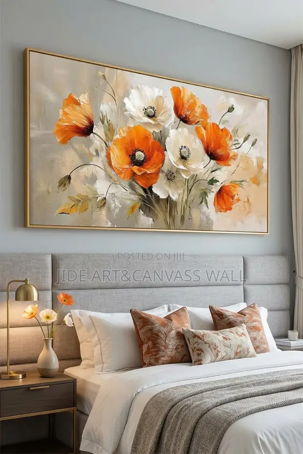 Rose Flower Painting Wall Frame - 1