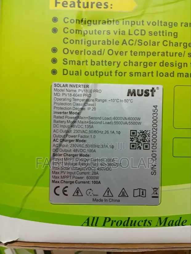 6kva 48v Must Solar Hybrid Inverter - 1