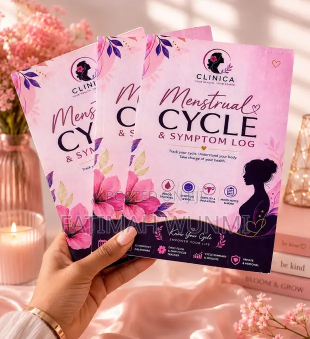 CLINICA Menstrual Cycle Period Tracker Logbook - 1