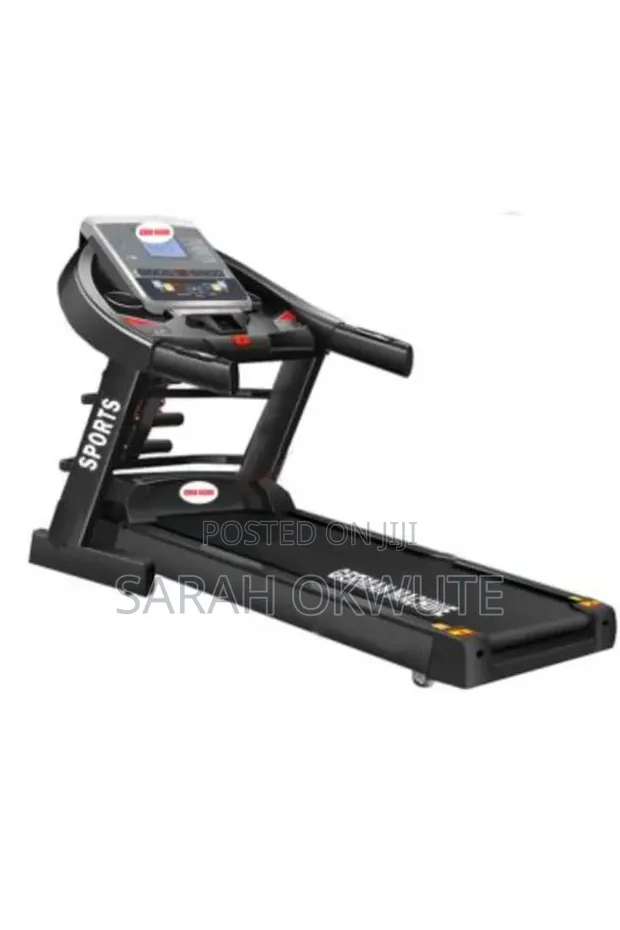 4.5HP Treadmill with Massager, Dumbbells, Twister & Bench - 1