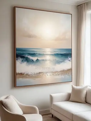 Abstract Wooden Frame Canvas Wall Art