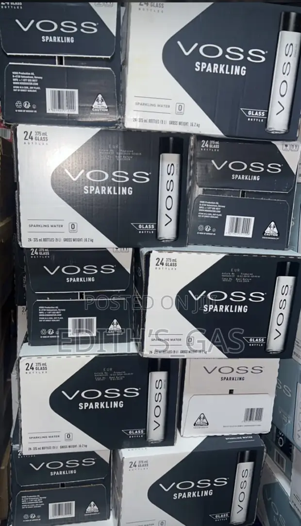 Voss Sparkling Water 24pcs 375ml Glass Bottles - 1