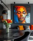 Black Woman Boho Wall Art - 2