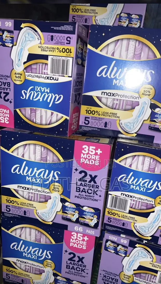 Always Maxi Sanitary Pads - 66 Count - 1