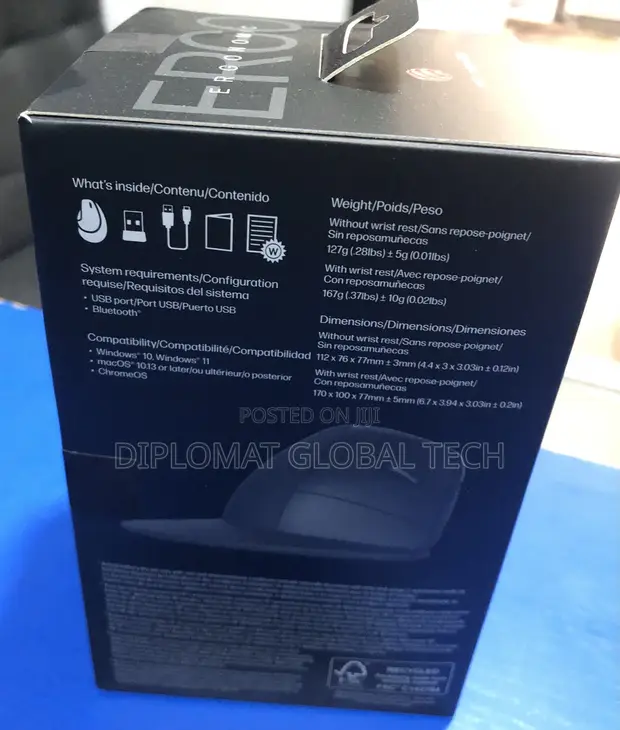 HP 920 Ergonomic Vertical Wireless Bluetooth Mouse - 1