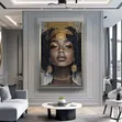 Framed Afrocentric Canvas Print - Woman Portrait - 1