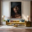 Framed Afrocentric Canvas Print - Woman Portrait - 2