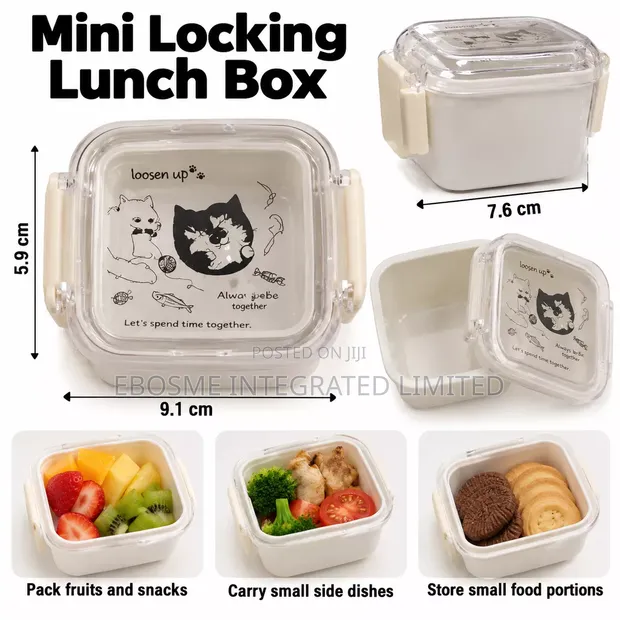 Mini Locking Lunch Box 170ml - Portable Food Storage - 1