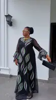 Kyakyawan Ankara & Lace Maxi Dress - 2