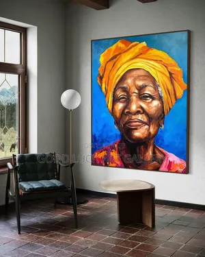 Large Scale Portrait Print - Elderly Woman